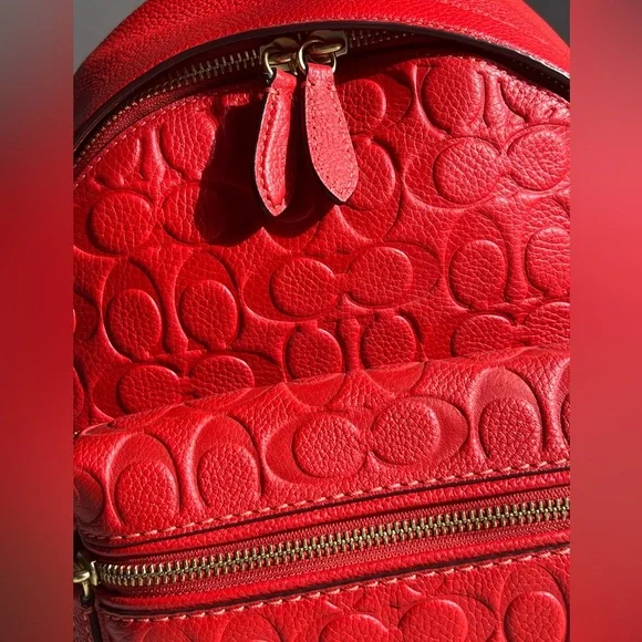 💰SOLD - CC394 - Coach Charter Backpack 24 In Signature Leather - Picture 2 of 15